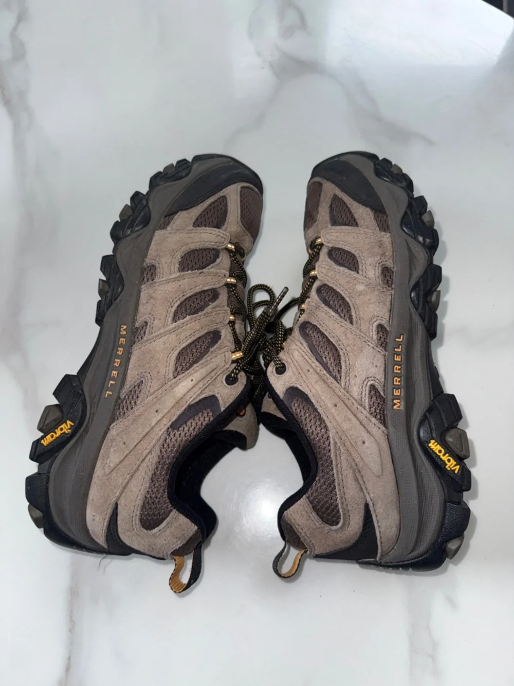 Merrell Men's Low-Cut Hiking Boots in Brown and Black